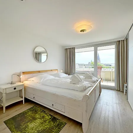 公寓 Dreizimmerwhg Im Zentrum Westerland, Hanseatenhaus App 34 Balkon Und Garage