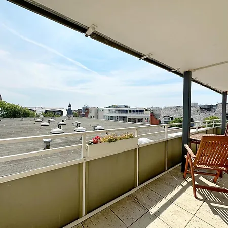 Dreizimmerwhg Im Zentrum Westerland, Hanseatenhaus App 34 Balkon Und Garage 公寓
